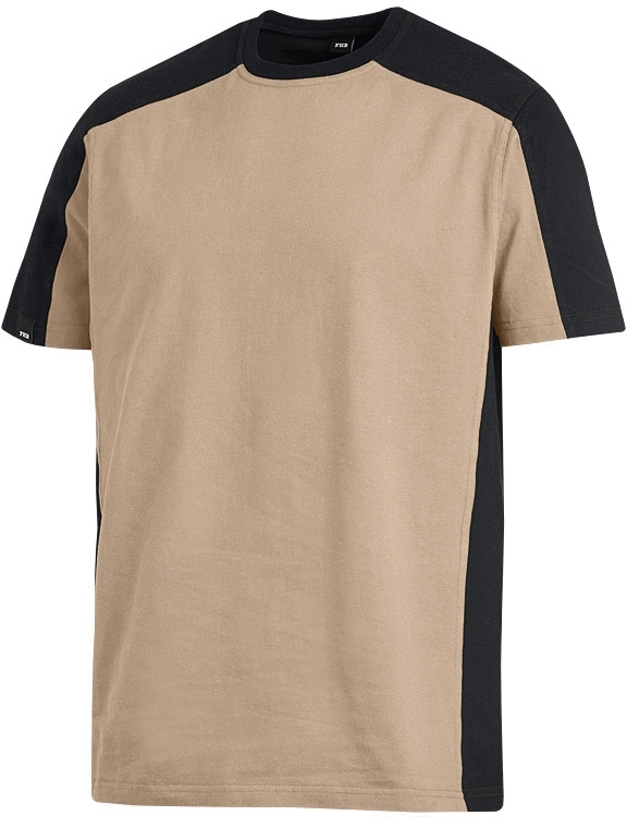 FHB MARC T-Shirt zweifarbig, royalblau-schwarz, Gr. 4XL