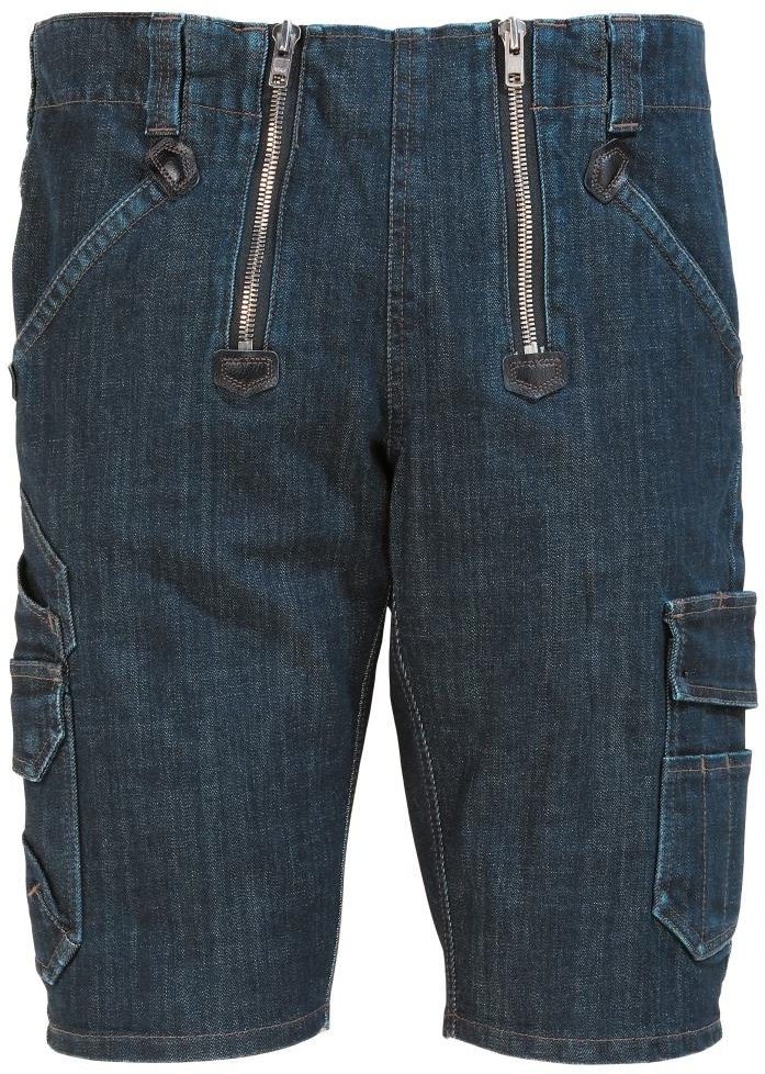 FHB VOLKMAR Stretch-Jeans-Zunft-Bermuda, schwarzblau, Gr. 42