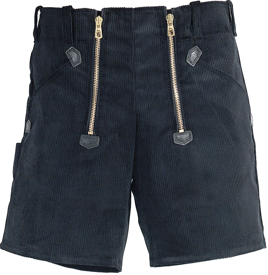 FHB HANS Zunft-Shorts Genuacord, schwarz, Gr. 40