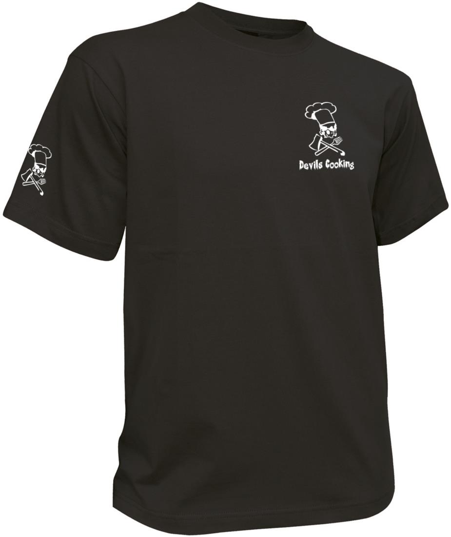T-Shirt schwarz "Devils Cooking"