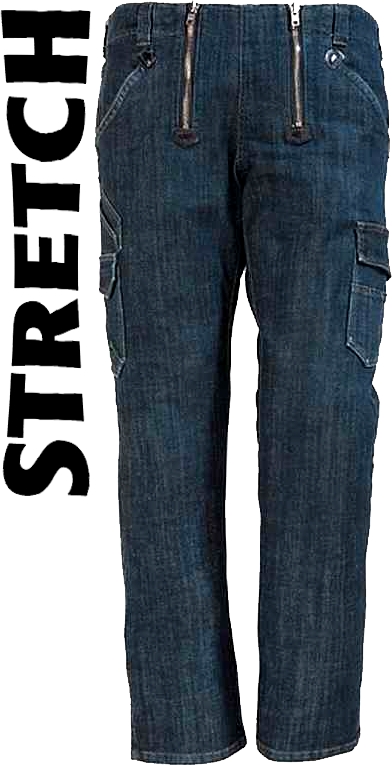 FHB FRIEDHELM Jeans Zunfthose LYCRA-STRETCH, sw-blau 102