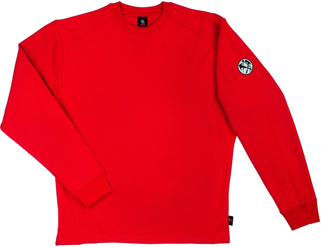 FHB Sweatshirt Dachdecker rot Gr. XL