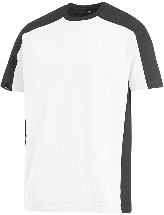 FHB MARC T-Shirt zweifarbig, royalblau-schwarz, Gr. 4XL